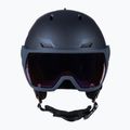 Cască de schi pentru femei Salomon Icon LT Visor Photo Sigma S1-S3 albastru marin L41529800 2
