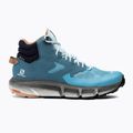 Încălțăminte de trekking pentru femei Salomon Predict Hike Mid GTX albastră L41460700 2