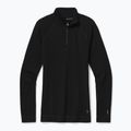 Tricou termic Smartwool Merino 250 Baselayer 1/4 Zip Boxed pentru femei negru 16374