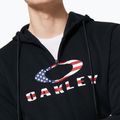 Hanorac pentru bărbați Oakley Bark 2.0 Hoodie FZ black/american flag 6