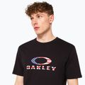 Tricou pentru bărbați Oakley O Bark 2.0 black/american flag 5