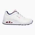 Încălțăminte pentru femei  SKECHERS Uno Stand On Air white durabuck/navy/red trim/mesh 2