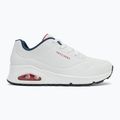 Încălțăminte pentru femei  SKECHERS Uno Stand On Air white durabuck/navy/red trim/mesh 2