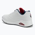 Încălțăminte pentru femei  SKECHERS Uno Stand On Air white durabuck/navy/red trim/mesh 3