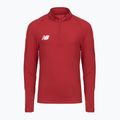 Pulover de fotbal pentru copii New Balance Training 1/4 Zip tricotat maroon NBEJT9035