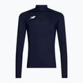 Tricou de fotbal pentru bărbați New Balance Training 1/4 Zip tricotat albastru marin NBEMT9035