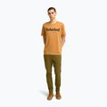 Tricou pentru bărbați Timberland Tfo Wordmark Logo wheat boot 2