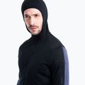 Bluză de trekking pentru bărbați icebreaker Merino 200 Realfleece™ Descender black/graphite/cb 4