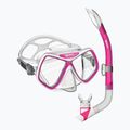 Set de snorkeling Mares Ridley pink/white/clear