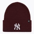 Căciulă de iarnă 47 Brand MLB New York Yankees Haymaker dark maroon