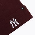 Căciulă de iarnă 47 Brand MLB New York Yankees Haymaker dark maroon 3