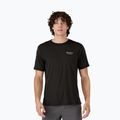 Tricou pentru bărbați Patagonia Cap Cool Merino Blend Graphic Shirt heritage header/black