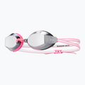 Ochelari de înot pentru femei  TYR Blackops 140 Ev Racing Mirrored silver/ pink/ white