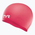 Cască de înot TYR Wrinkle Free Silicone coral