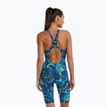 Costum de baie întreg pentru femei TYR Thresher Open Back Hyperblitz blue/green 2