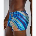 Boxeri de înot pentru bărbați TYR Durafast Elite Riptidal Square Leg teal/orange 7