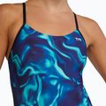 Costum de baie întreg pentru femei Tyr Durafast Elite Waveform Cutoutfit blue/green 5
