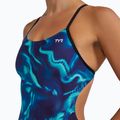 Costum de baie întreg pentru femei Tyr Durafast Elite Waveform Cutoutfit blue/green 7
