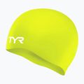 Cască de înot pentru copii TYR Wrinkle-Free Silicone limelight