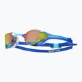 Ochelari înot TYR Tracer-X Elite Racing Mirrored blue/turquoise