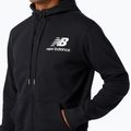 New Balance Essentials pentru bărbați New Balance Essentials Stacked Full Black Sweatshirt 3