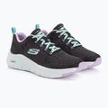 Pantofi de antrenament pentru femei SKECHERS Arch Fit Comfy Wave negru/lavandă 4