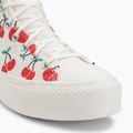 Teniși pentru femei Converse Chuck Taylor All Star Lift Platform Cherries Hi egret/red/green 7