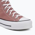 Teniși pentru femei Converse Chuck Taylor All Star Lift Hi light saddle/natural ivory 7