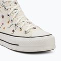 Teniși pentru femei Converse Chuck Taylor All Star Lift Hi erget/vintage white/black 7