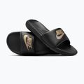 Șlapi bărbătești Nike Victori One Slide black/metallic gold 5
