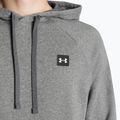 Bluză pentru bărbați Under Armour Rival Hoodie pitch gray light heather/onyx white 6