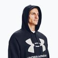 Hanorac cu glugă pentru bărbați Under Armour Rival Fleece Big Logo Hd albastru marin 1357093 4