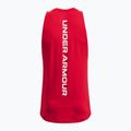 Tricou de baschet pentru bărbați Under Armour Baseline Cotton Tank red/white/white 6