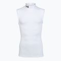 Tricou de antrenament bărbați Under Armour HG Armour Comp Mock SL castlerock/white