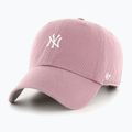 Șapcă 47 Brand MLB New York Yankees Base Runner CLEAN UP mauve