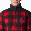 Columbia Sweater Weather II imprimat de munte roșu imprimat în carouri pentru bărbați de trekking pulover de trekking 4