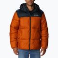 Jacheta Columbia Puffect cu glugă și glugă pentru bărbați Orange 2008413