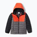 Columbia Powder Lite cu glugă cu glugă roșu-gri pentru copii 1802901