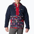 Bărbați Columbia Backbowl Sherpa fleece sweatshirt albastru marin 1952403