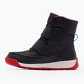 Sorel Whitney II Strap Wp jet/poppy red cizme de trekking pentru copii 8