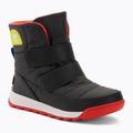 Sorel Whitney II Strap Wp jet/poppy red cizme de trekking pentru copii