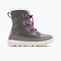 Ghete junior Sorel Sorel Explorer Lace quarry/bright lavender 7