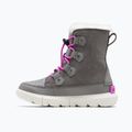 Ghete junior Sorel Sorel Explorer Lace quarry/bright lavender 8