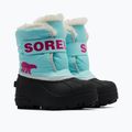 Ghete pentru copii Sorel Snow Commander ocean surf/cactus pink 7