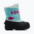 Ghete pentru copii Sorel Snow Commander ocean surf/cactus pink 8