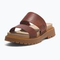 Timberland Clairemont Way femei Clairemont Way flip-flops de culoare roșu închis plin de cereale 8