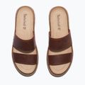 Timberland Clairemont Way femei Clairemont Way flip-flops de culoare roșu închis plin de cereale 12