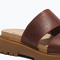 Timberland Clairemont Way femei Clairemont Way flip-flops de culoare roșu închis plin de cereale 14