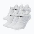 Șosete Nike Everyday Cushioned No-Show 6 perechi white/black