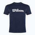 Cămașă de tenis Wilson Team Graphic classic navy script pentru bărbați